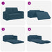 Slaapbank Blauw 148 x 71 x 83 cm Fluweel