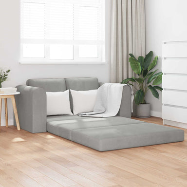 Slaapbank Lichtgrijs 148 x 71 x 83 cm Fluweel