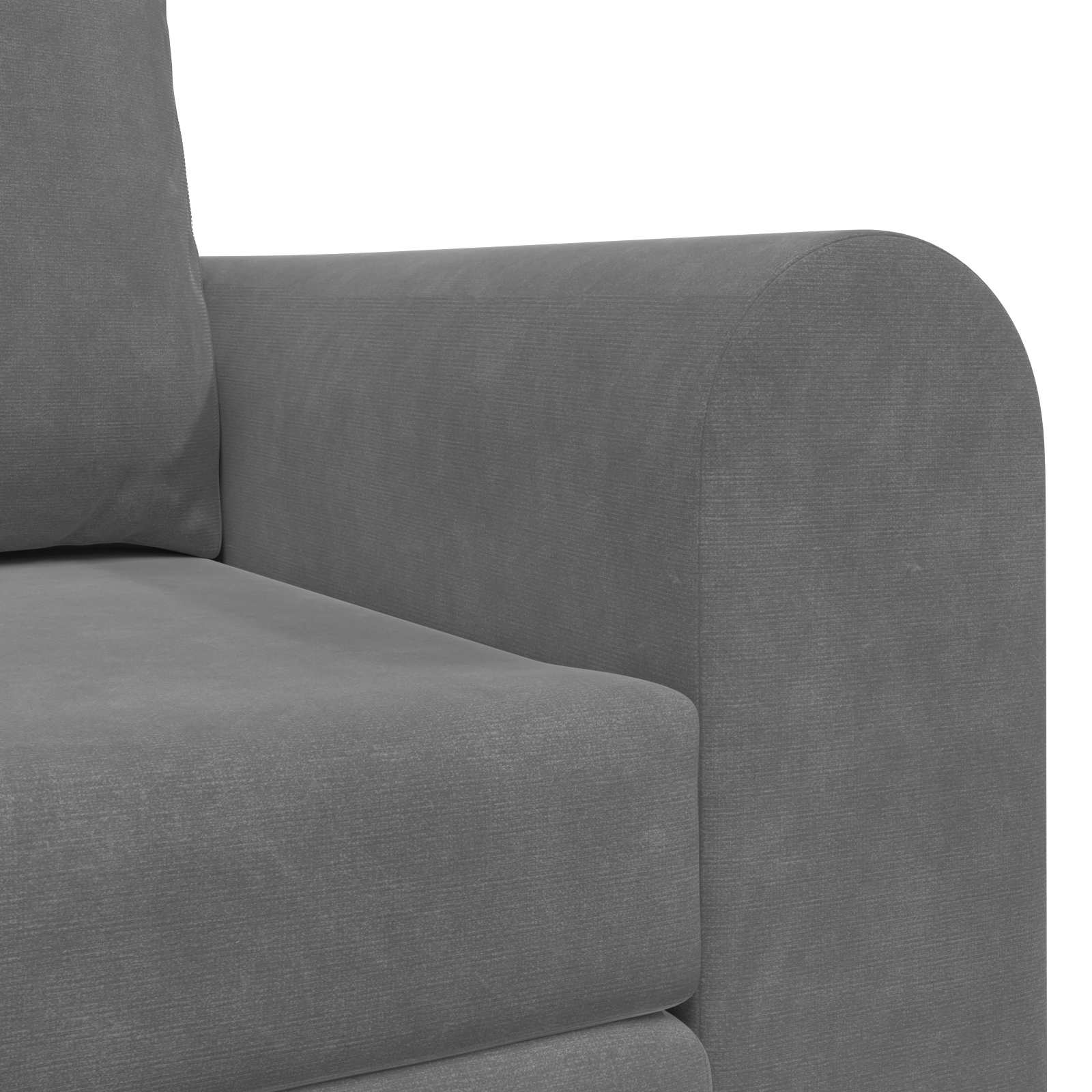 Slaapbank Donkergrijs 148 x 71 x 83 cm Fluweel