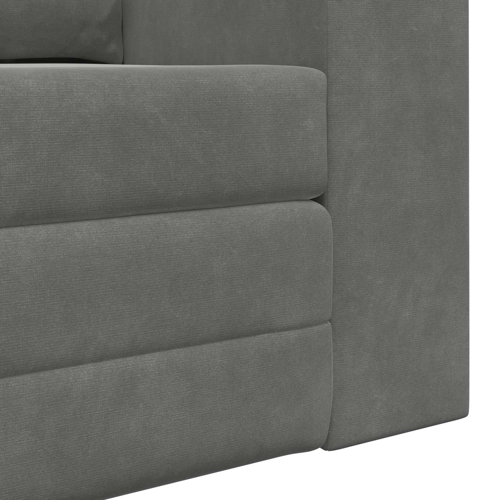 Slaapbank Donkergrijs 148 x 71 x 83 cm Fluweel