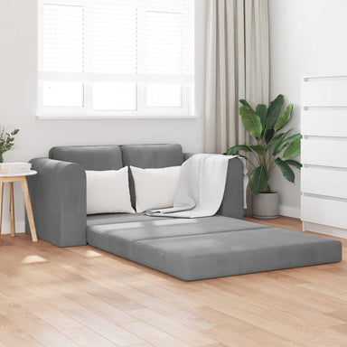 Slaapbank Donkergrijs 148 x 71 x 83 cm Fluweel