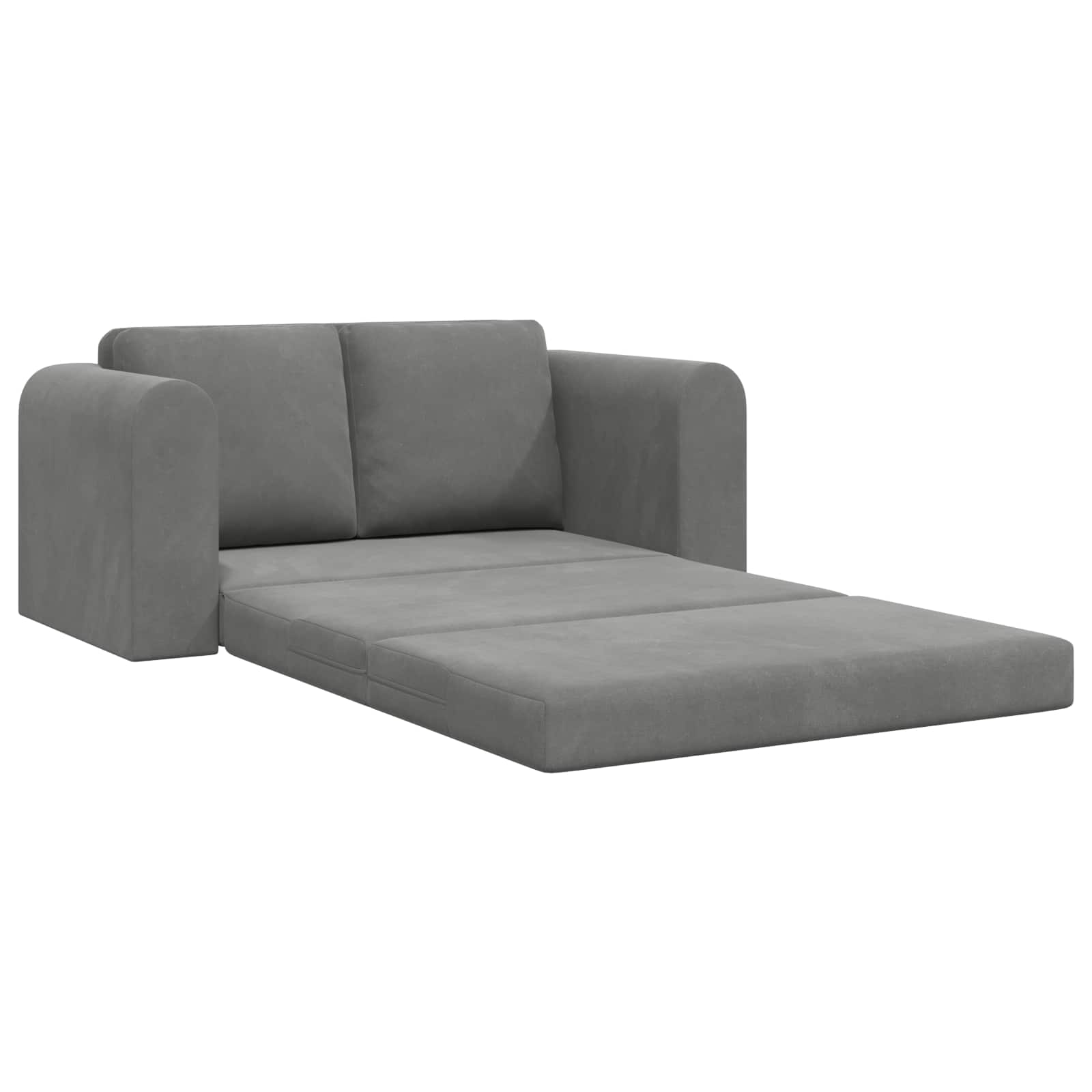 Slaapbank Donkergrijs 148 x 71 x 83 cm Fluweel