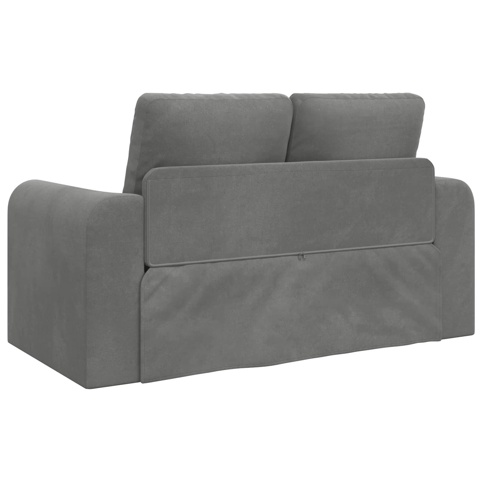 Slaapbank Donkergrijs 148 x 71 x 83 cm Fluweel