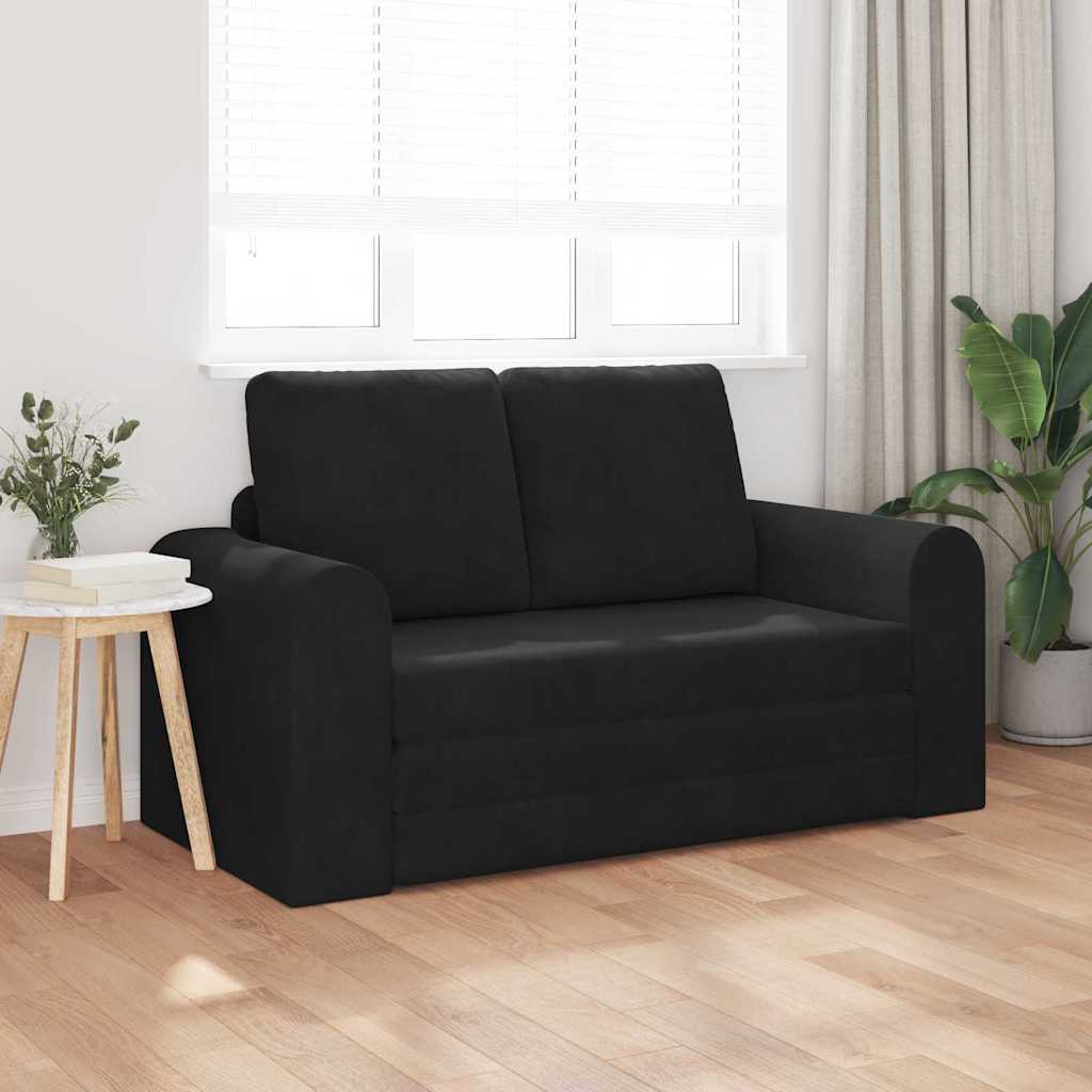 Slaapbank Zwart 148 x 71 x 83 cm Fluweel