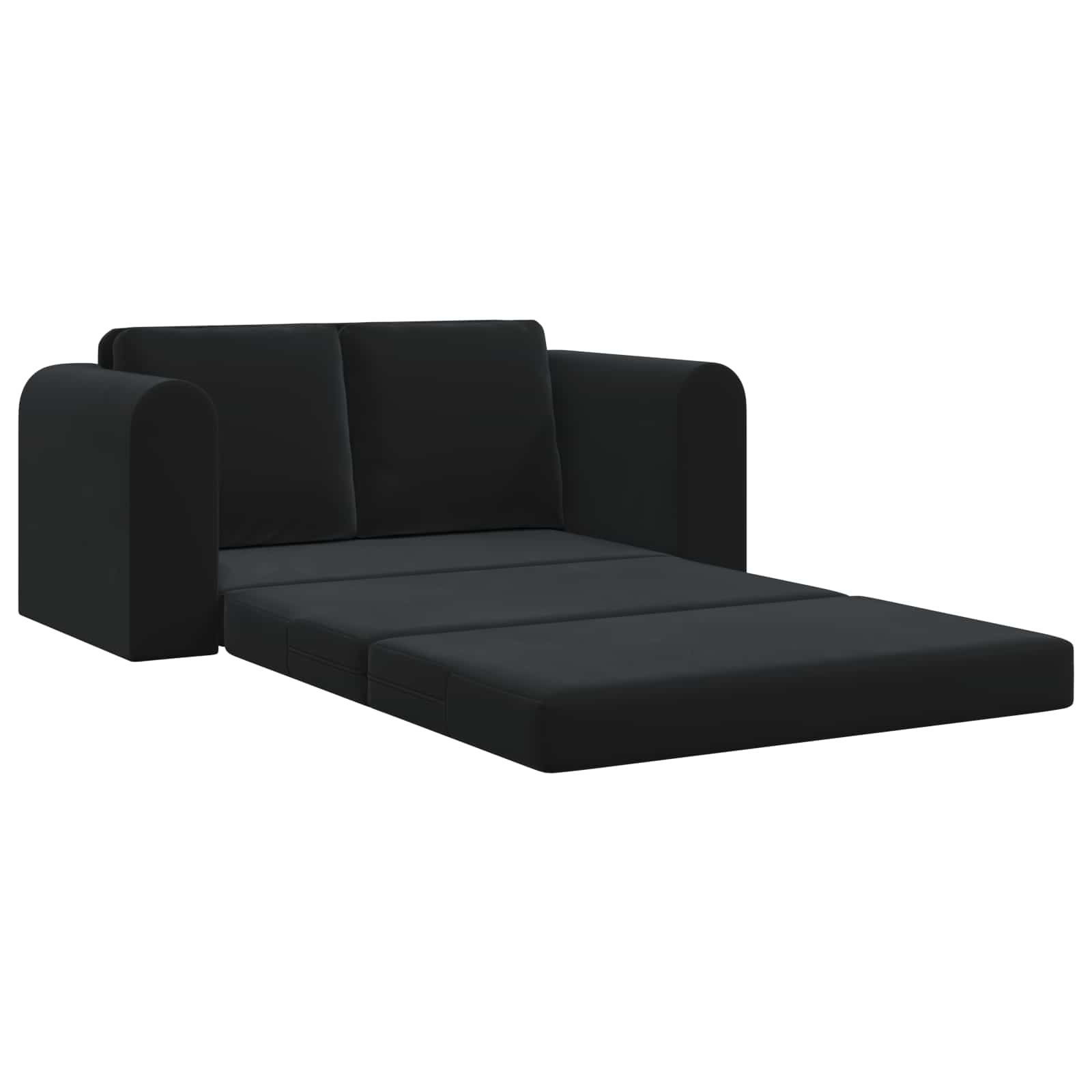 Slaapbank Zwart 148 x 71 x 83 cm Fluweel