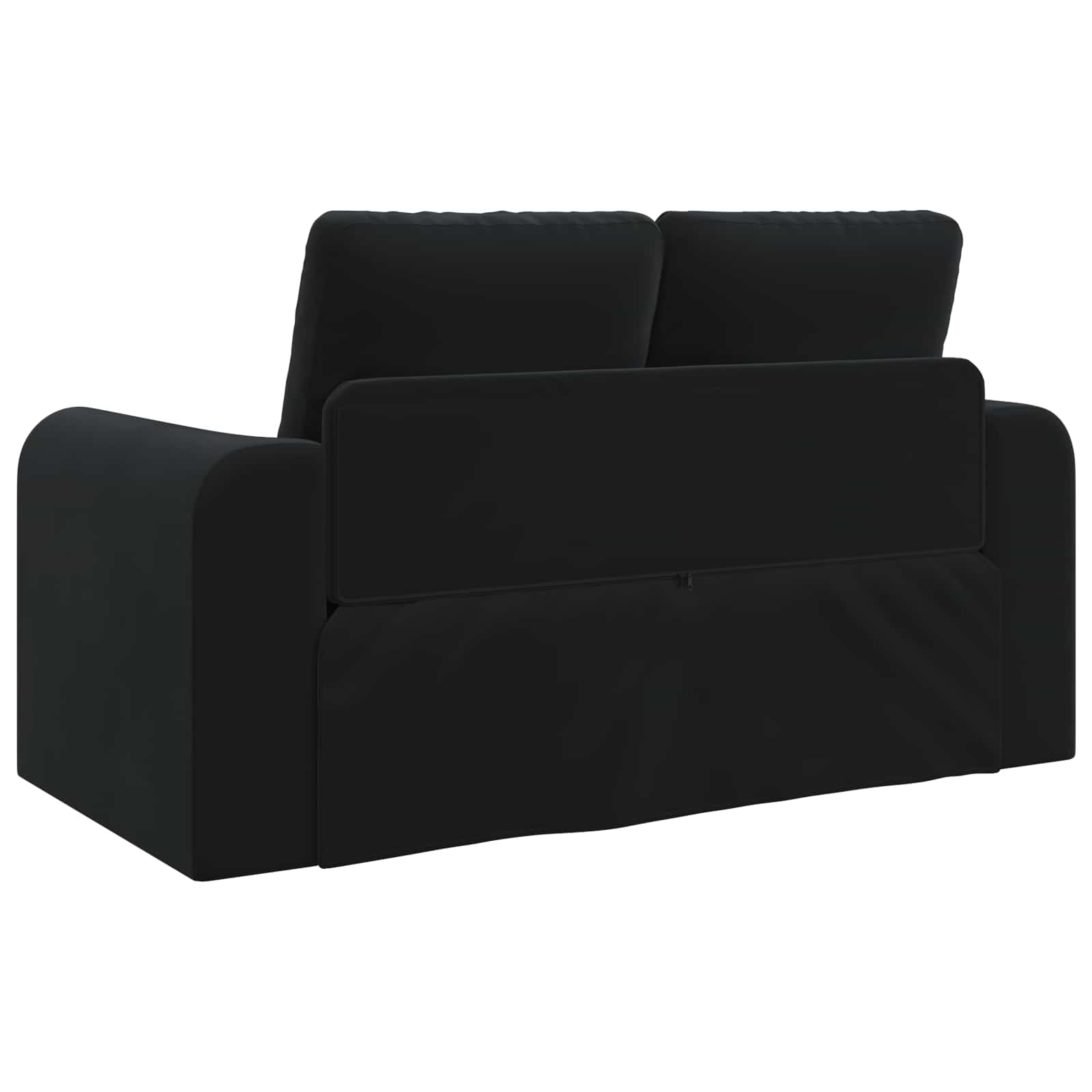 Slaapbank Zwart 148 x 71 x 83 cm Fluweel