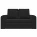 Slaapbank Zwart 148 x 71 x 83 cm Fluweel