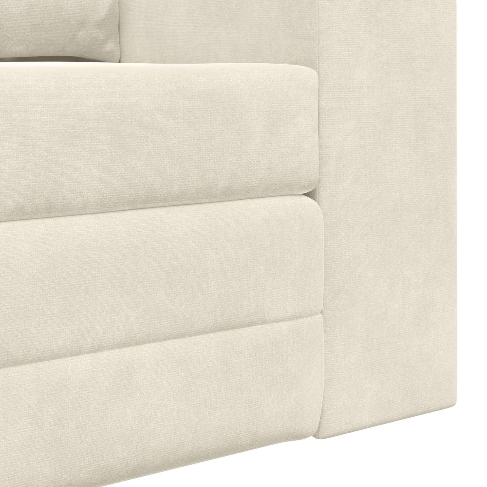 Slaapbank Crème 148 x 71 x 83 cm Fluweel
