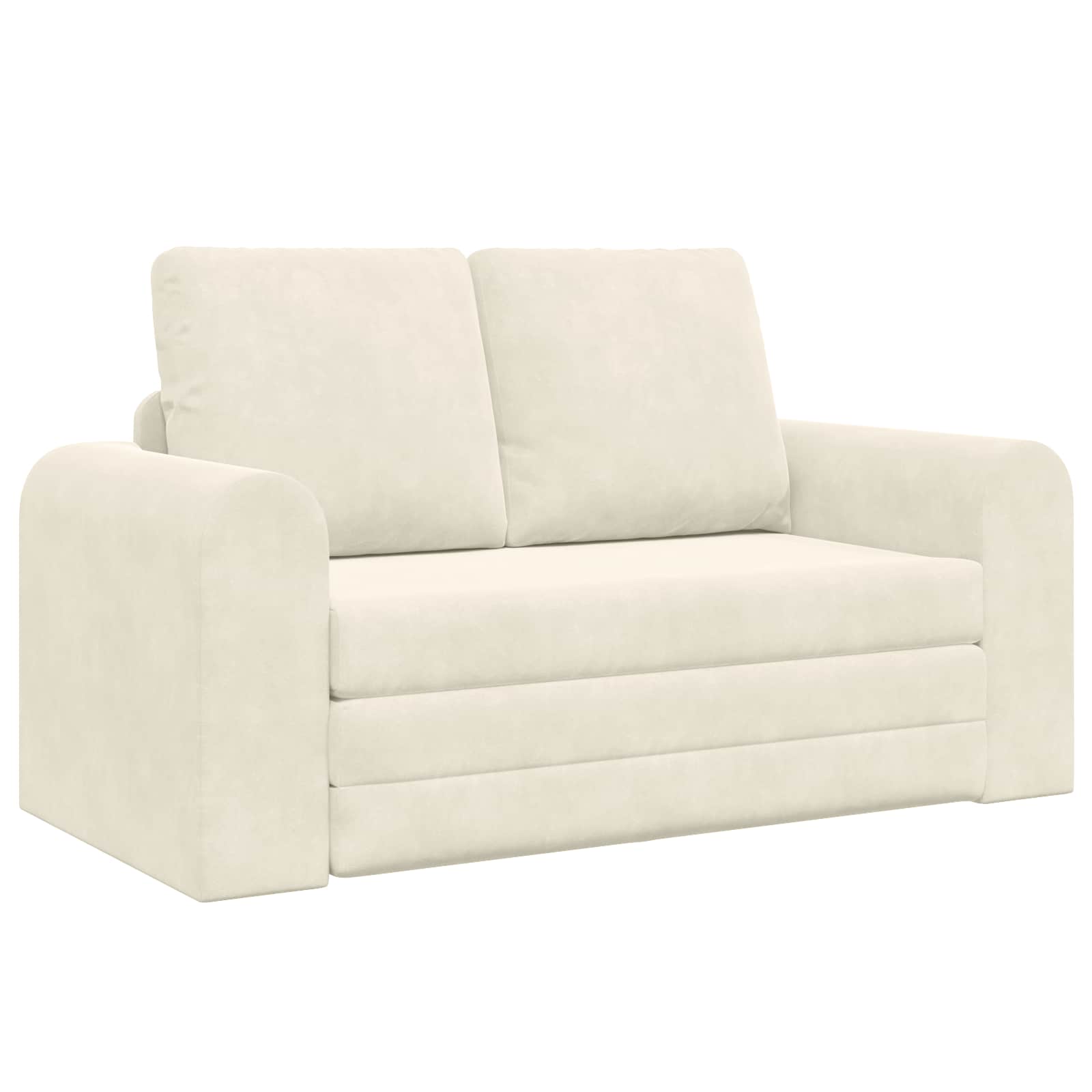 Slaapbank Crème 148 x 71 x 83 cm Fluweel
