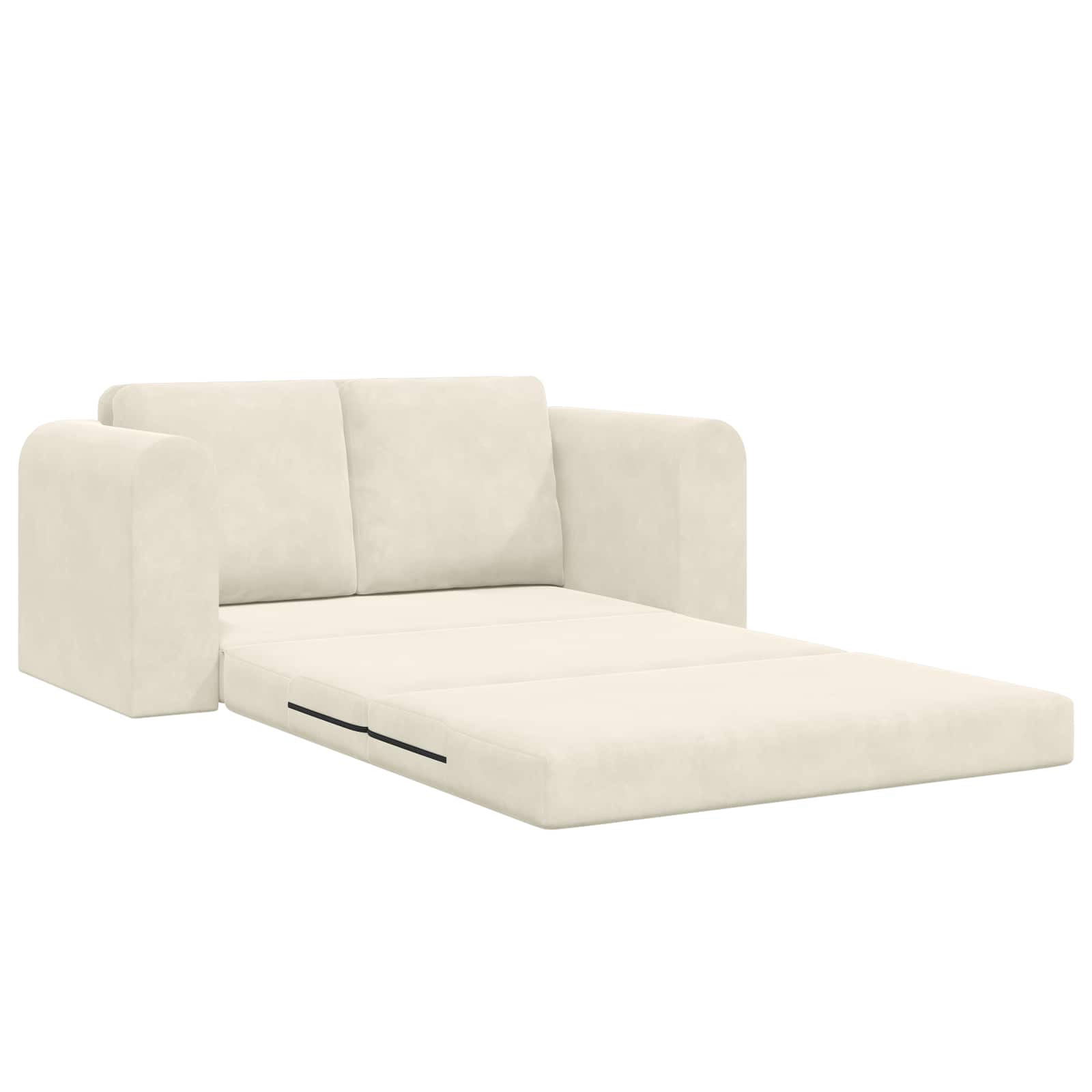 Slaapbank Crème 148 x 71 x 83 cm Fluweel