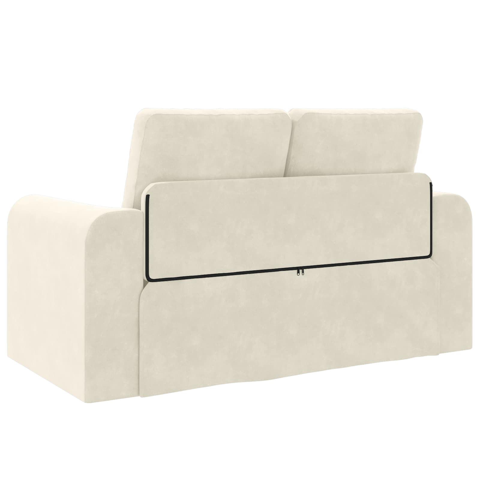 Slaapbank Crème 148 x 71 x 83 cm Fluweel