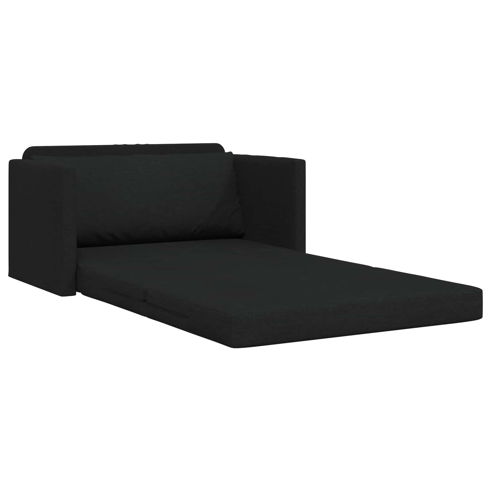 Slaapbank 110cm Zwart Stof