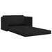 Slaapbank 110cm Zwart Stof