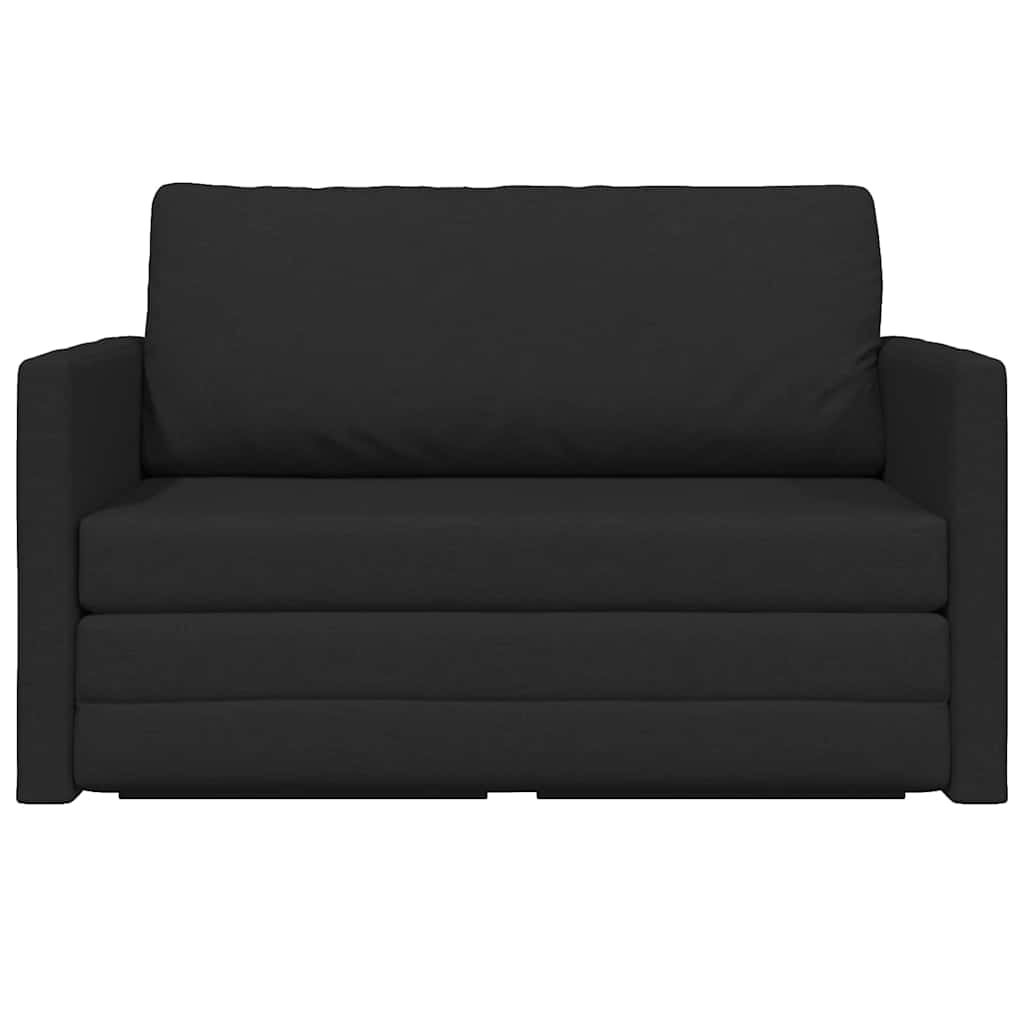 Slaapbank 110cm Zwart Stof