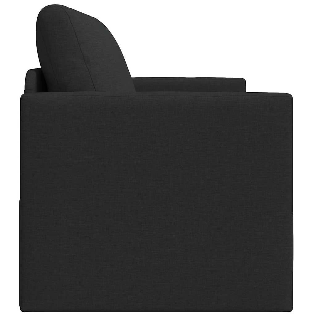Slaapbank 110cm Zwart Stof