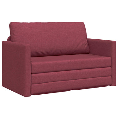 Slaapbank 110cm Wijnrood Stof
