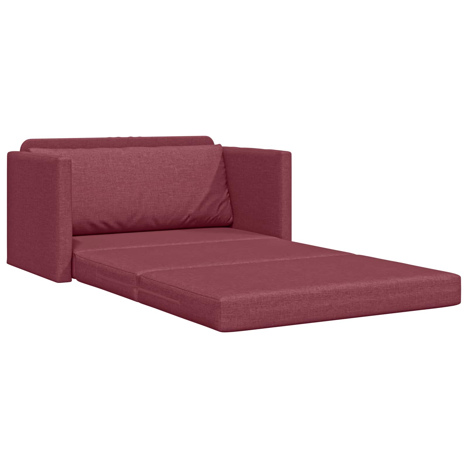 Slaapbank 110cm Wijnrood Stof