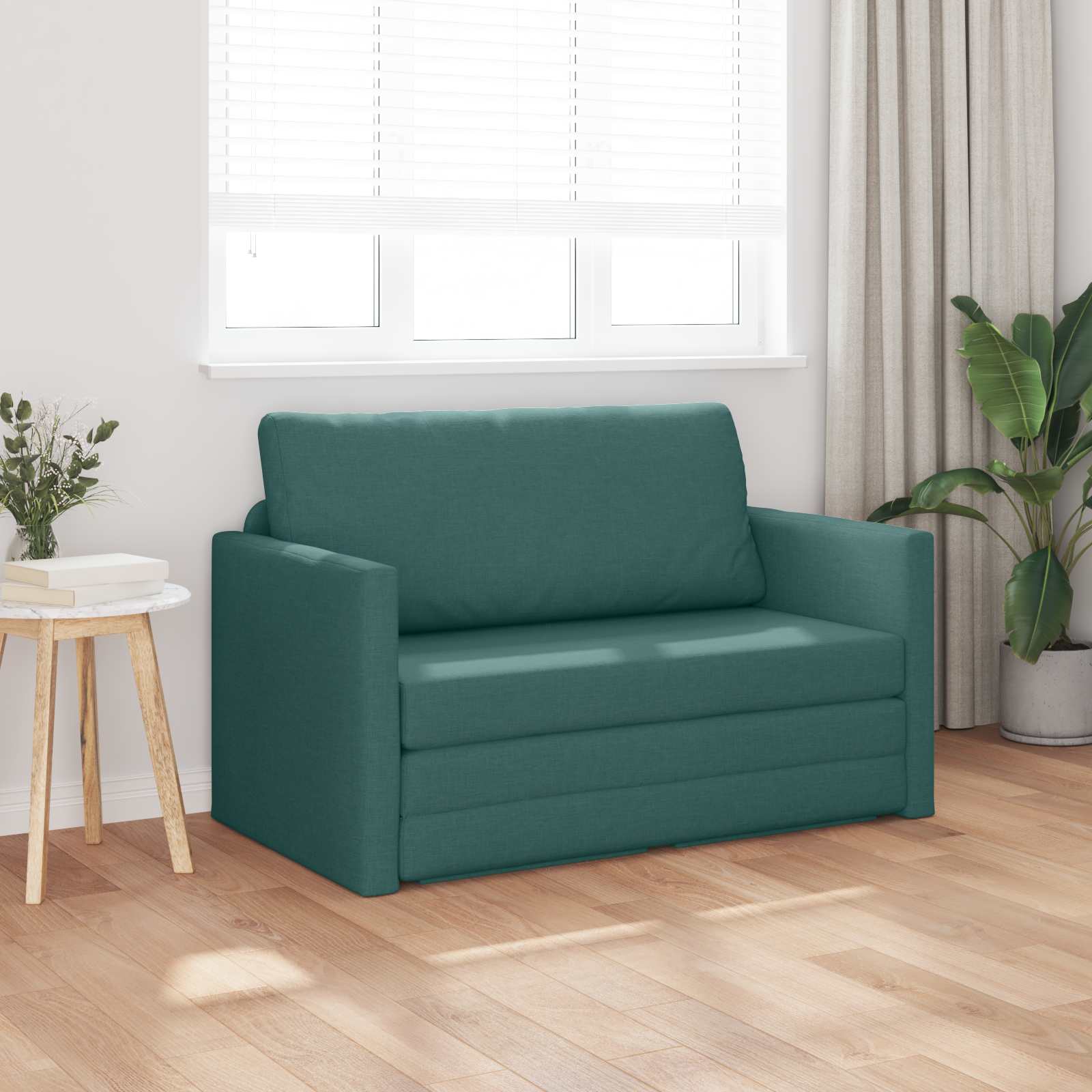 Slaapbank 110cm Donkergroen Stof