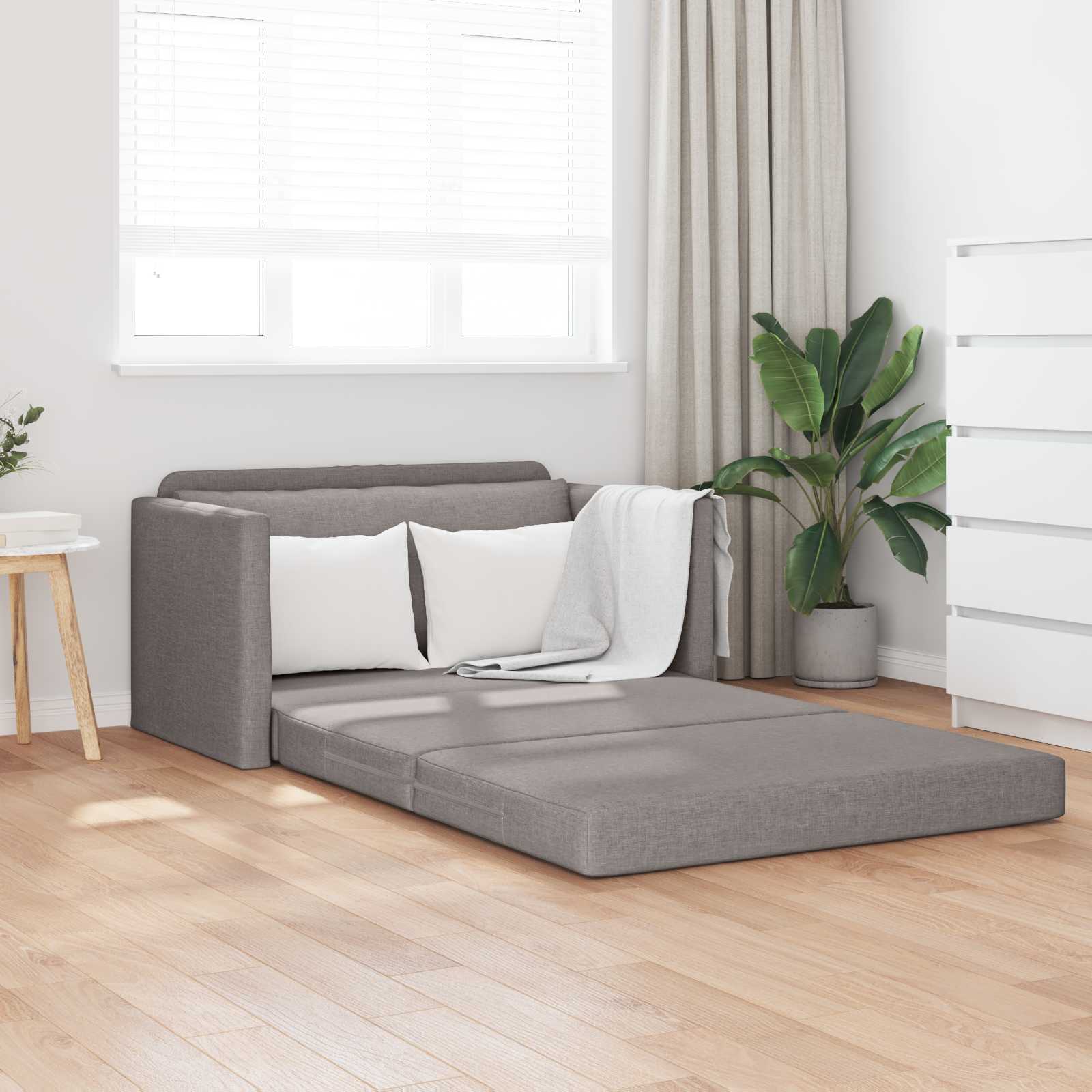 Slaapbank 110cm Taupe Stof