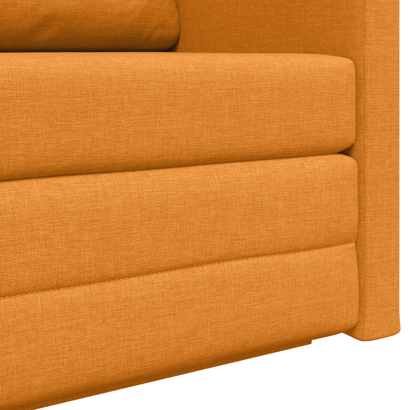 Slaapbank 110cm Donkergeel Stof