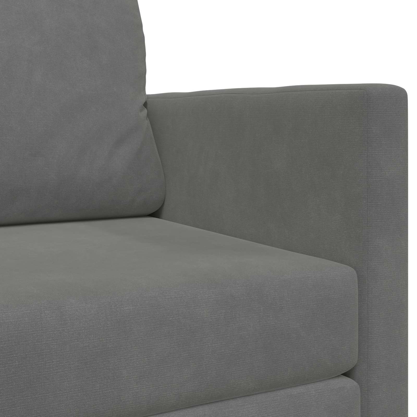 Slaapbank Donkergrijs 124 x 71 x 78 cm Fluweel