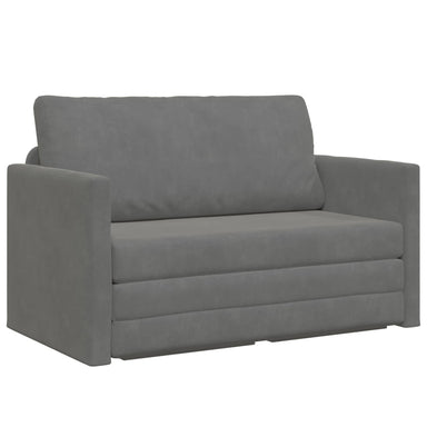Slaapbank Donkergrijs 124 x 71 x 78 cm Fluweel