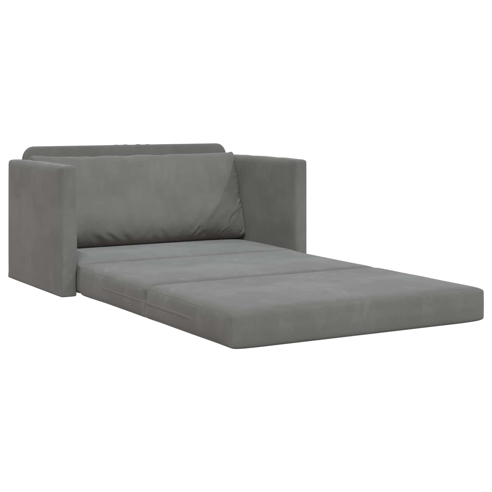 Slaapbank Donkergrijs 124 x 71 x 78 cm Fluweel