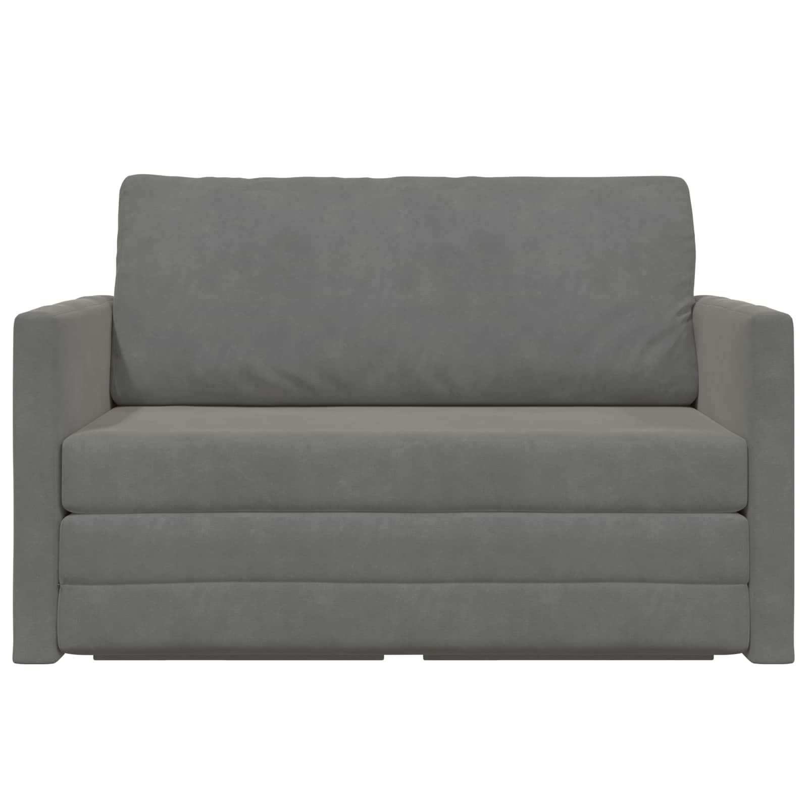 Slaapbank Donkergrijs 124 x 71 x 78 cm Fluweel