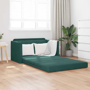 Slaapbank Donkergroen 124 x 71 x 78 cm Fluweel