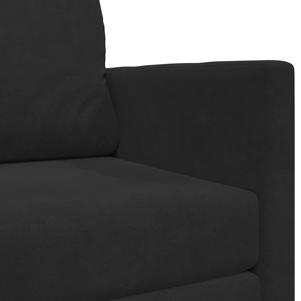 Slaapbank Zwart 124 x 71 x 78 cm Fluweel