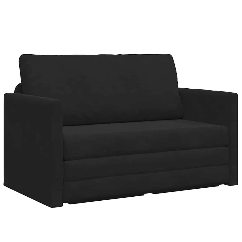 Slaapbank Zwart 124 x 71 x 78 cm Fluweel