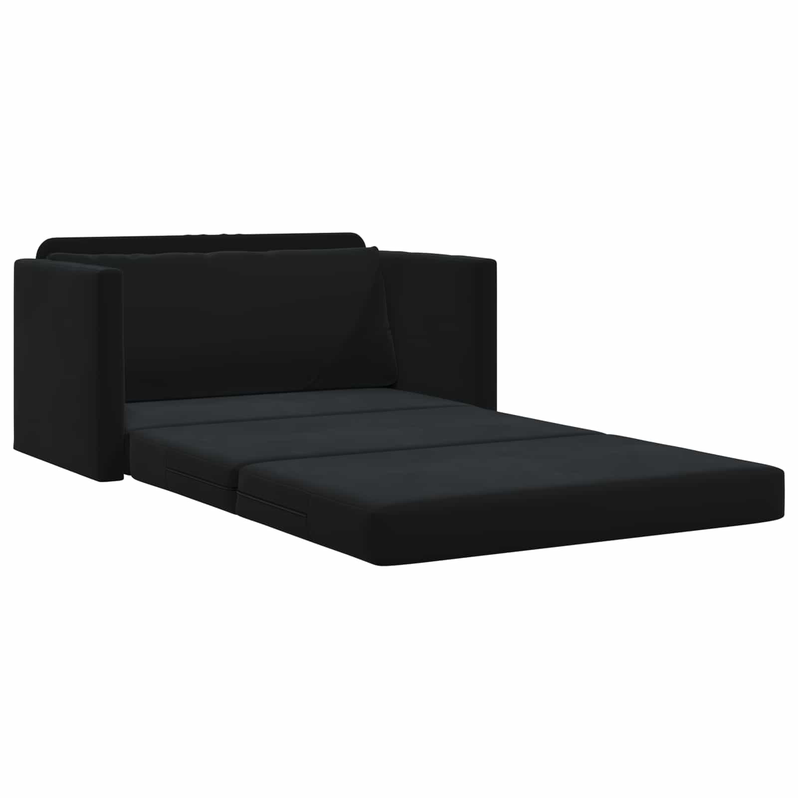 Slaapbank Zwart 124 x 71 x 78 cm Fluweel