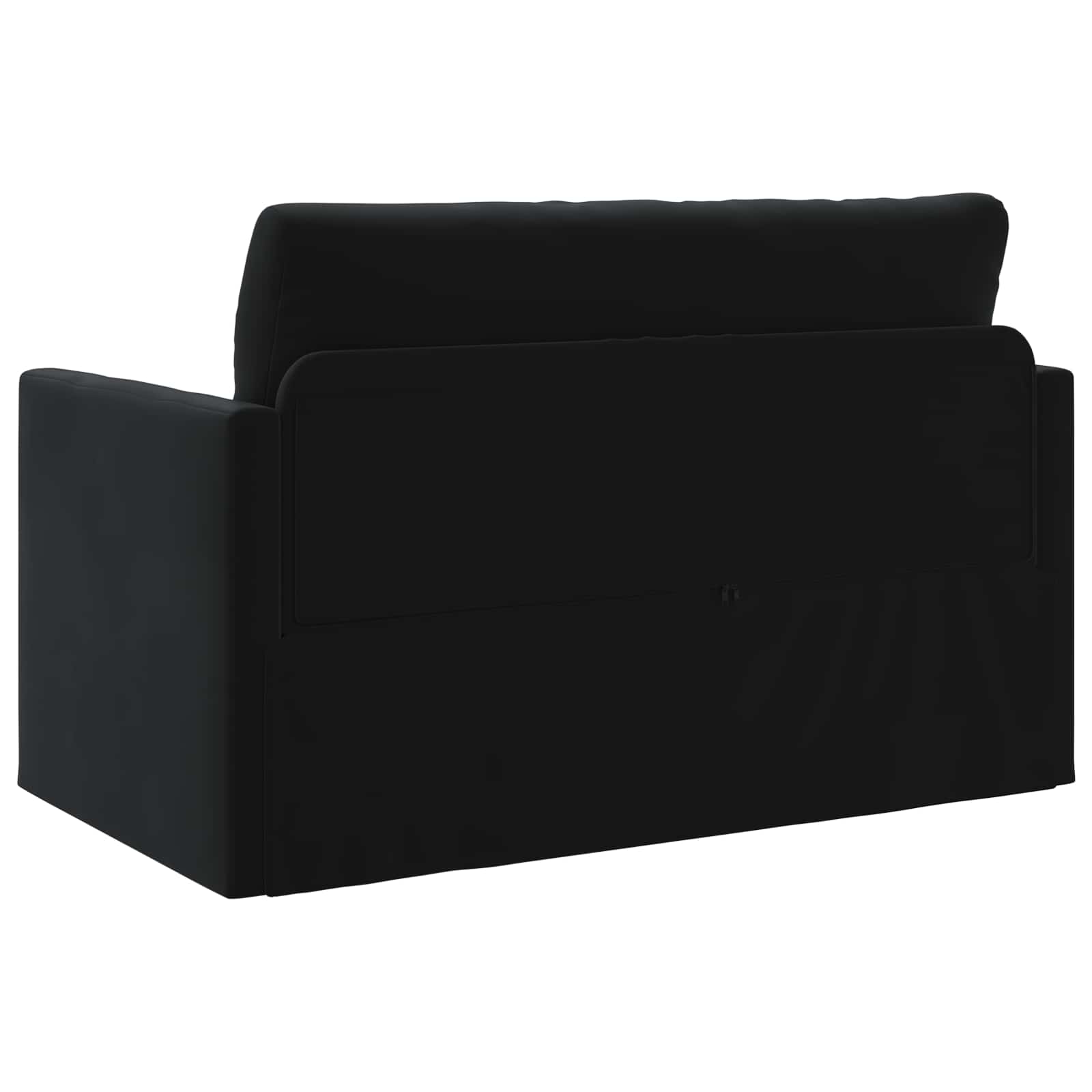 Slaapbank Zwart 124 x 71 x 78 cm Fluweel