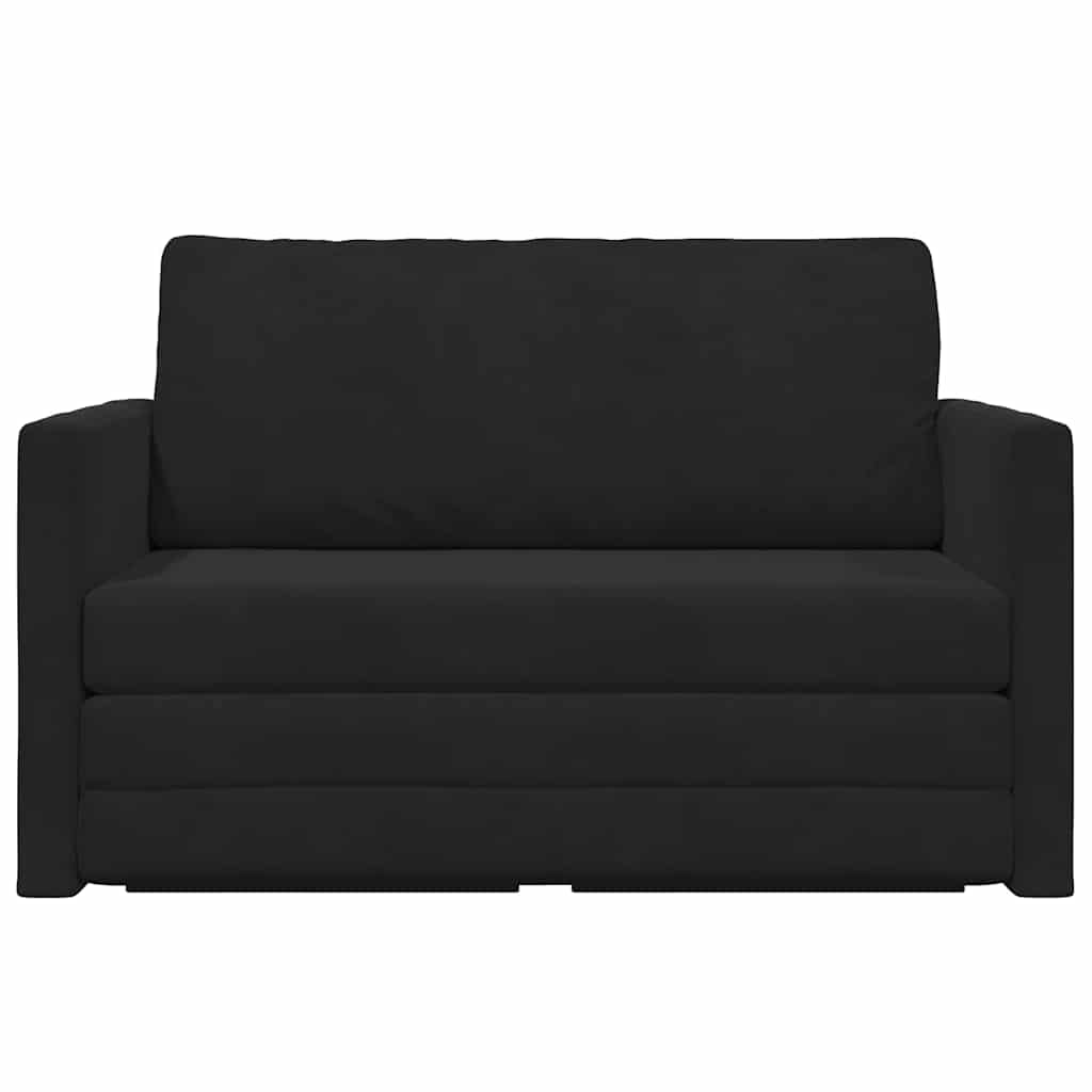 Slaapbank Zwart 124 x 71 x 78 cm Fluweel