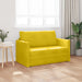 Slaapbank Zonnebloemgeel 124 x 71 x 78 cm Fluweel