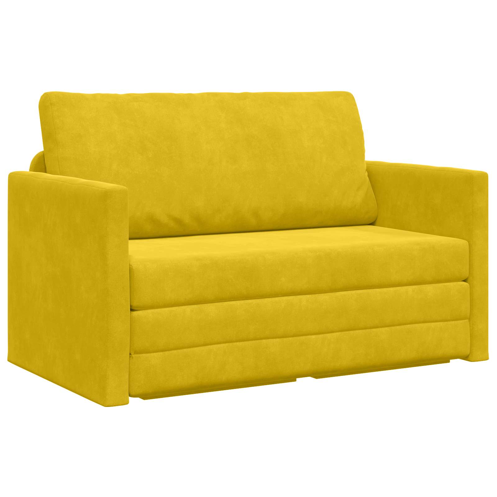 Slaapbank Zonnebloemgeel 124 x 71 x 78 cm Fluweel