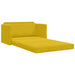 Slaapbank Zonnebloemgeel 124 x 71 x 78 cm Fluweel