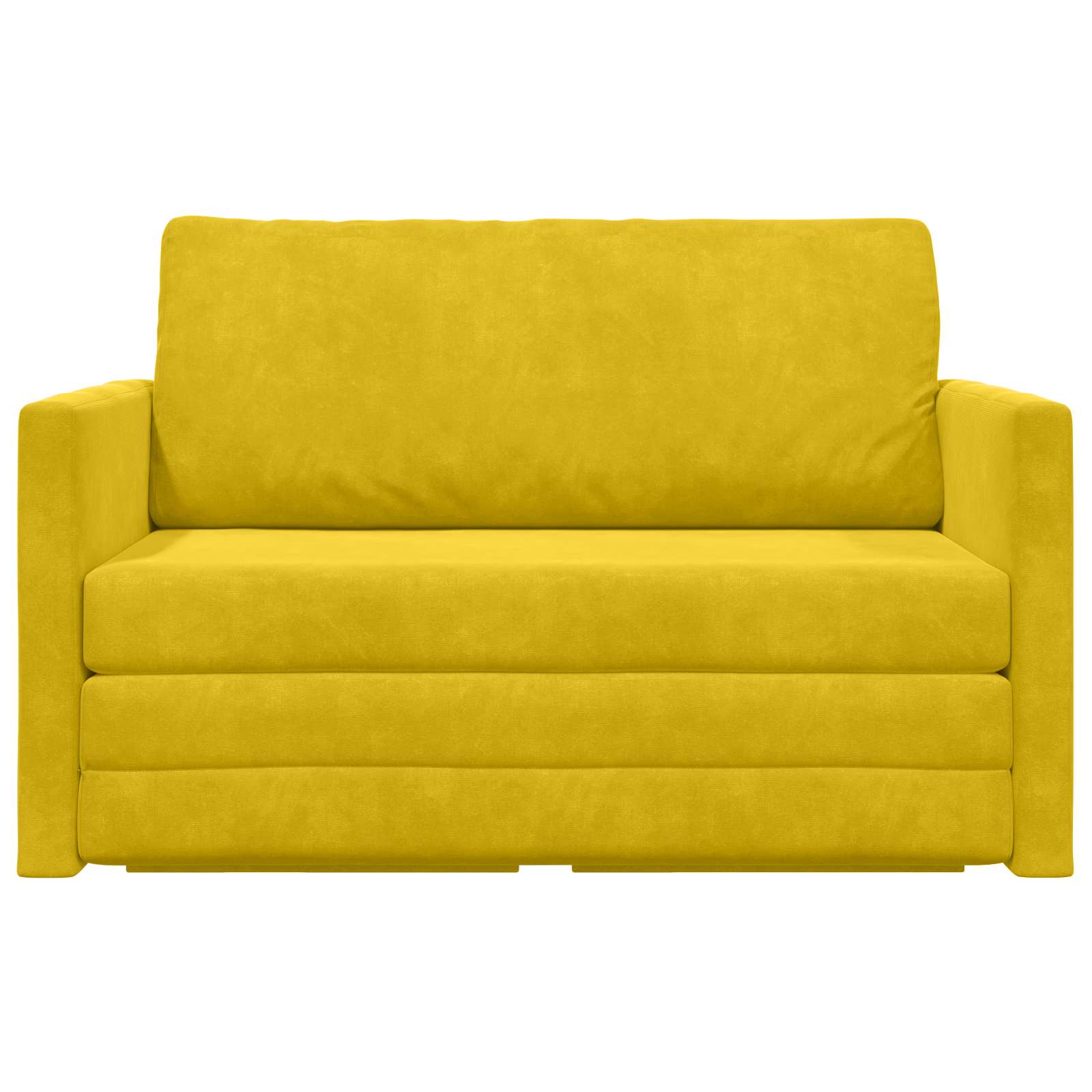 Slaapbank Zonnebloemgeel 124 x 71 x 78 cm Fluweel