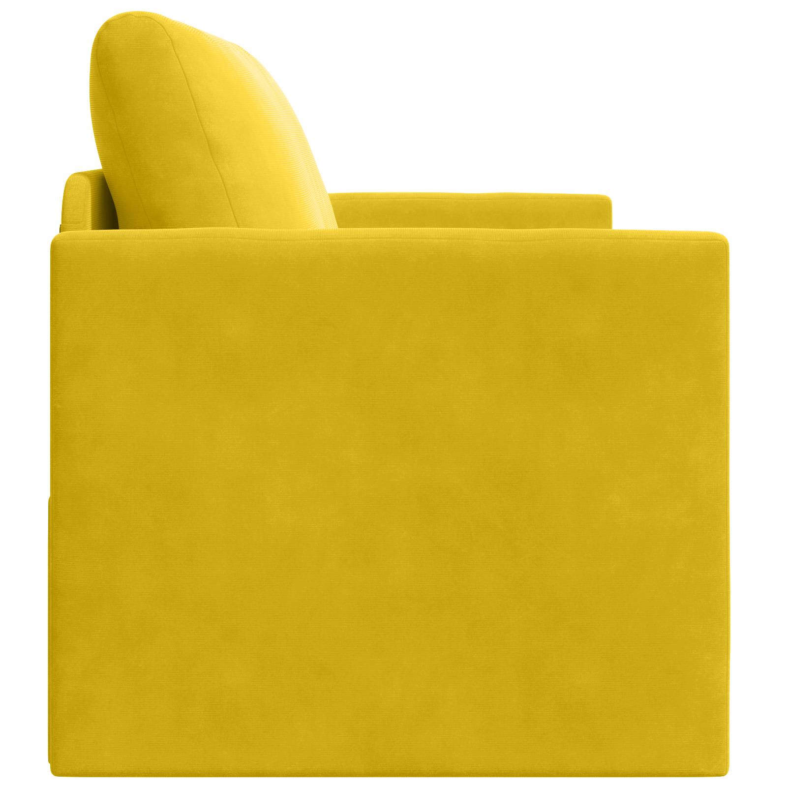 Slaapbank Zonnebloemgeel 124 x 71 x 78 cm Fluweel