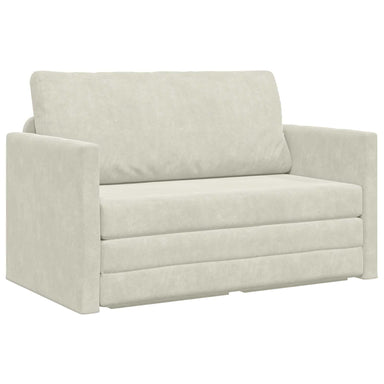 Slaapbank Crème 124 x 71 x 78 cm Fluweel