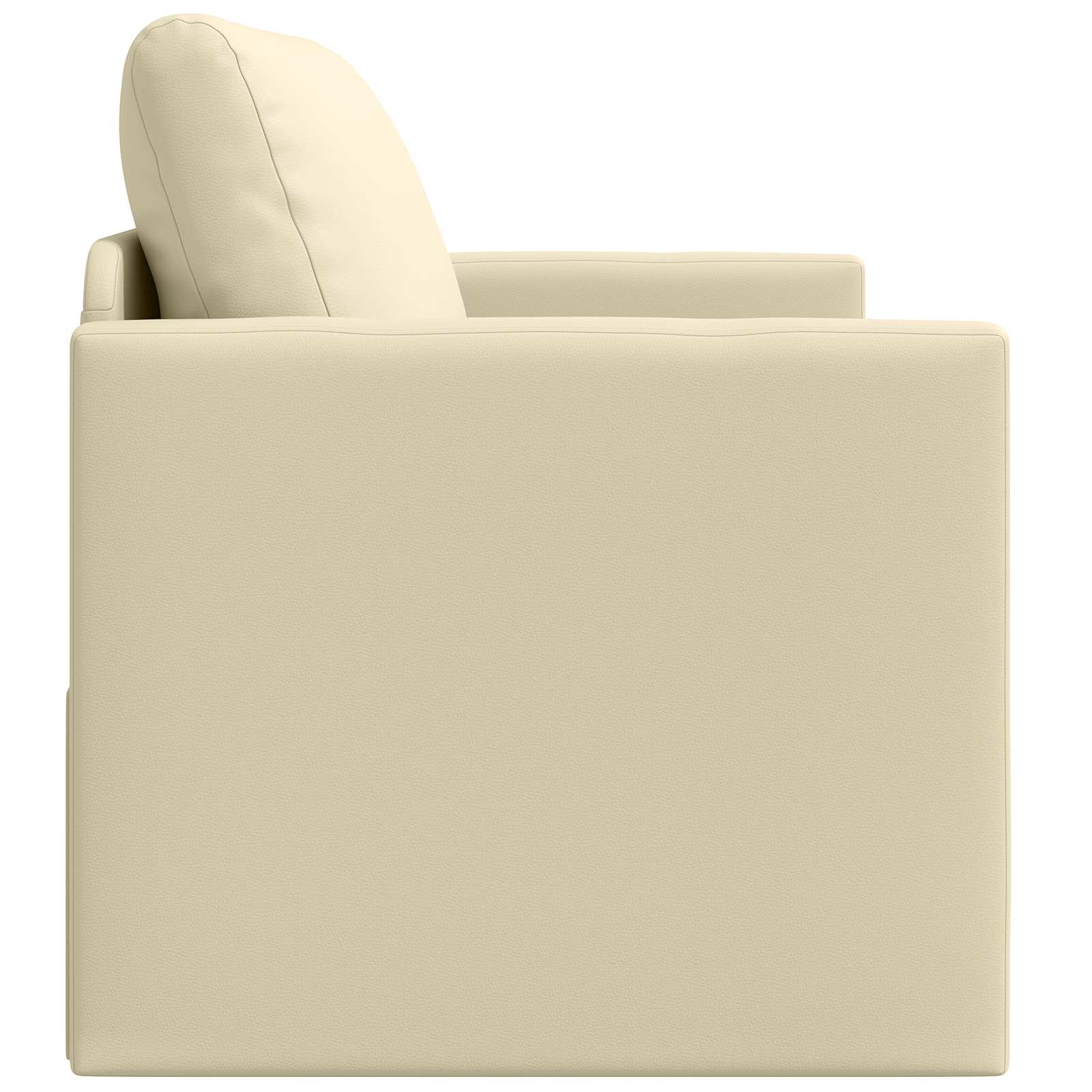 Slaapbank Crème 124 x 71 x 78 cm Kunstleer