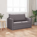 Slaapbank Grijs 124 x 71 x 78 cm Kunstleer