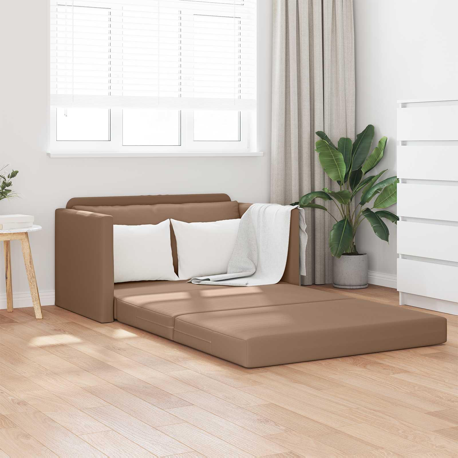 Slaapbank Cappuccino 124 x 71 x 78 cm Kunstleer