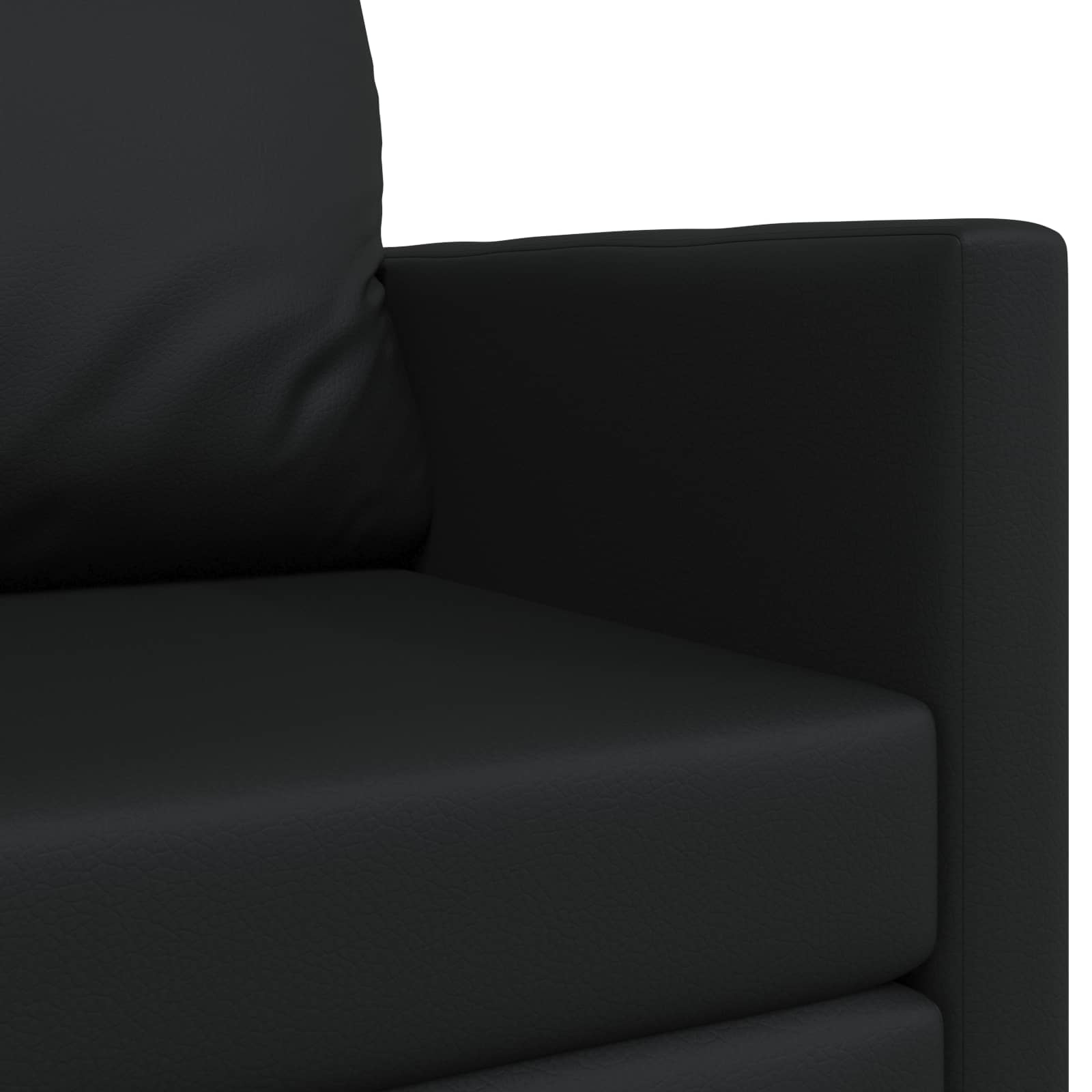 Slaapbank Zwart 124 x 71 x 78 cm Kunstleer