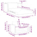 Slaapbank Wit 124 x 71 x 78 cm Kunstleer