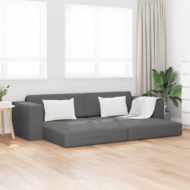 Slaapbank Donkergrijs 245 x 78 x 77 cm Stof