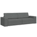 Slaapbank Donkergrijs 245 x 78 x 77 cm Stof