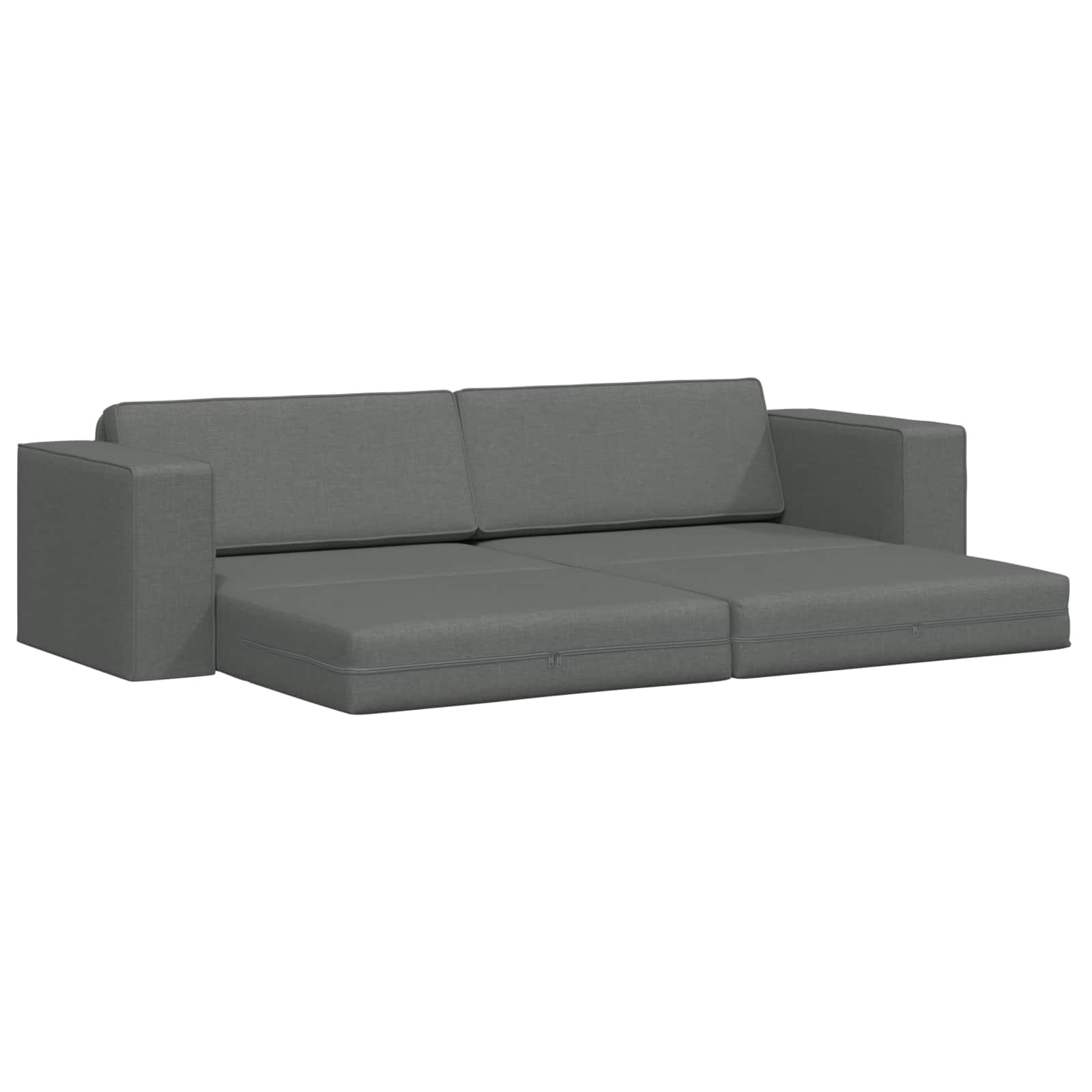 Slaapbank Donkergrijs 245 x 78 x 77 cm Stof
