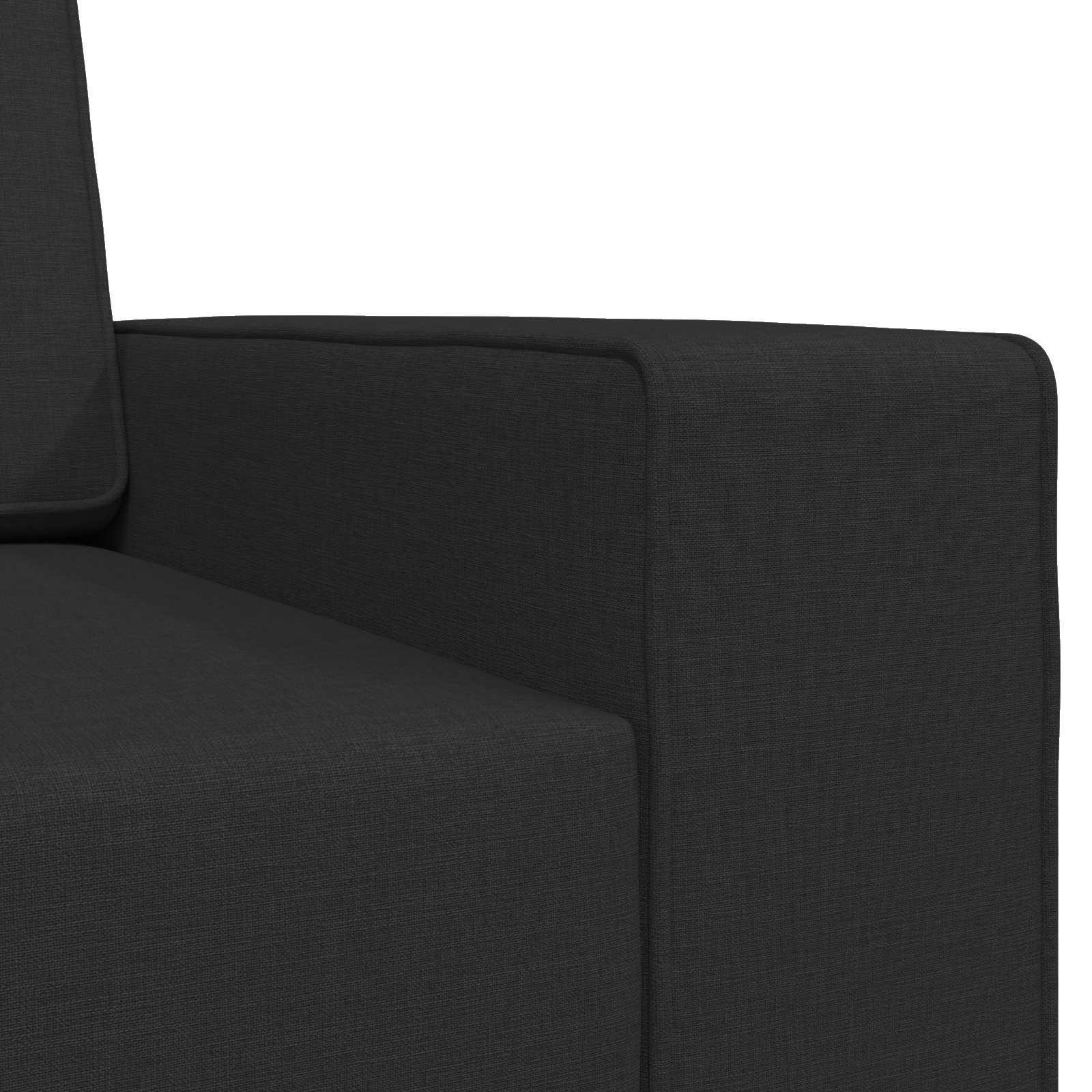 Slaapbank Zwart 245 x 78 x 77 cm Stof