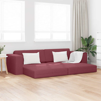 Slaapbank Wijnrood 245 x 78 x 77 cm Stof